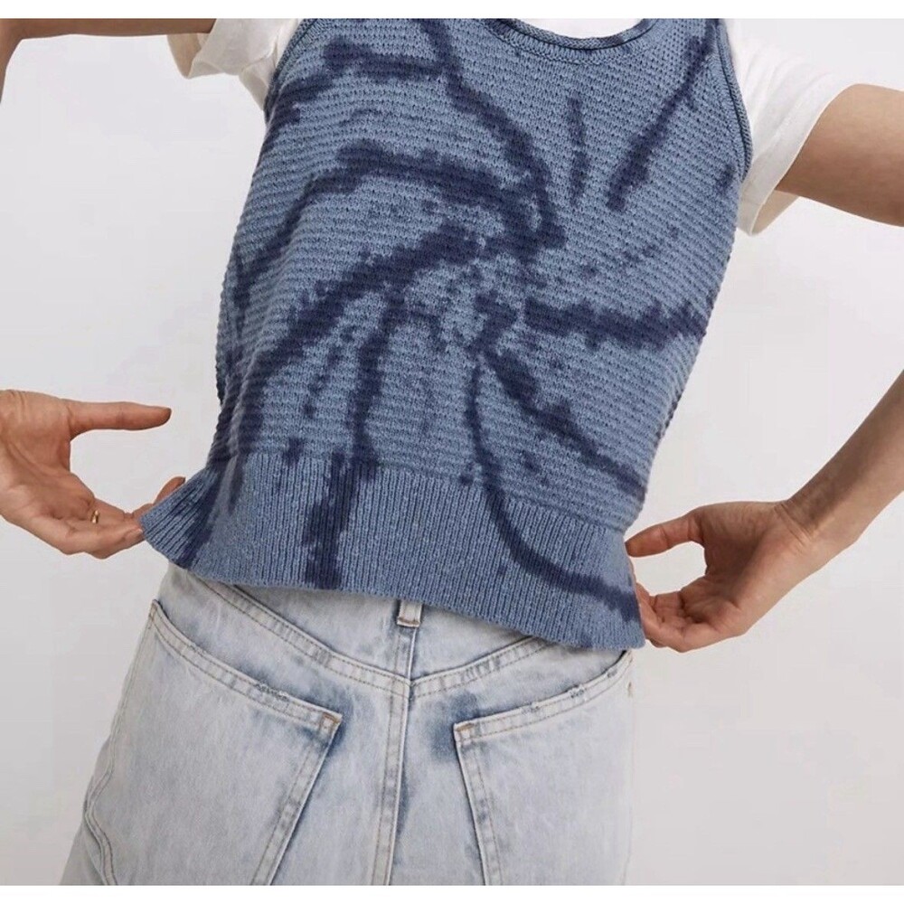 Womens Size S Madewell Sweater Tank Tie Dye EUC - Picture 3 of 7